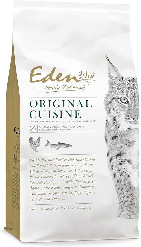 Eden Eden Chicken Herring Salmon Adult Dry Cat Food pet food packaging